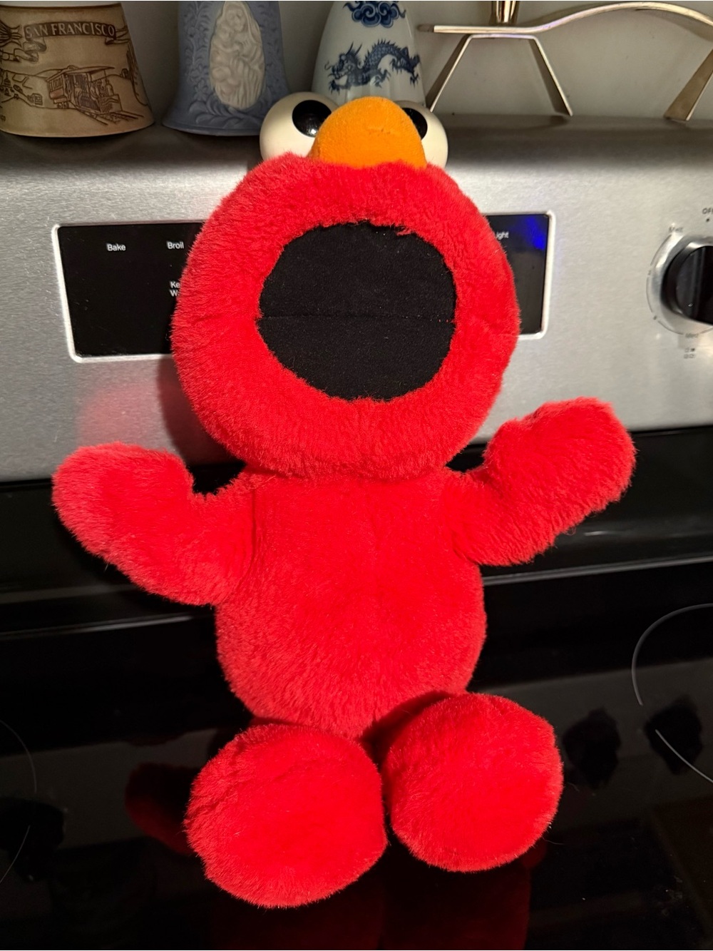 Tyco Sesame Street 1997 Vintage Toss & Tickle Me Elmo Talking 17” Plush Doll